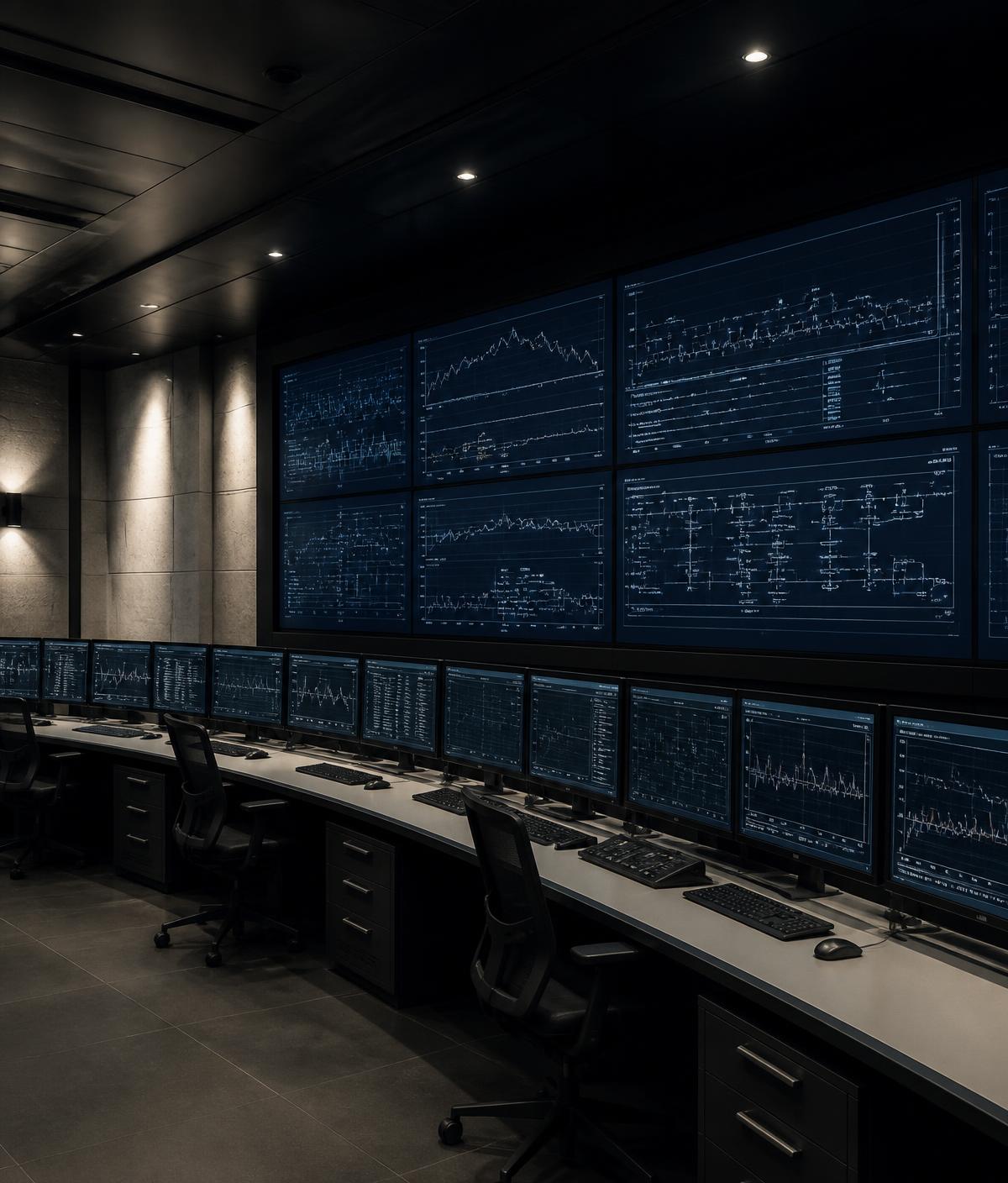Industrial operations control environment representing project governance and delivery coordination.